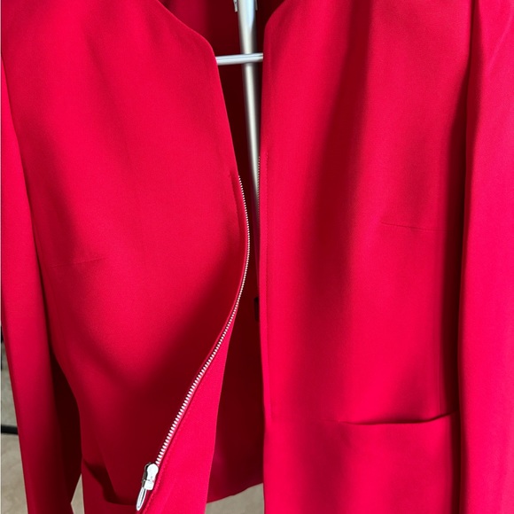 Casual corner Red color women jacket size 6 - Picture 4 of 6